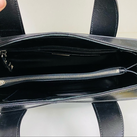 Prada Leather Large Tote. Black Leather inside zip pocket. Like new. - Picture 5 of 12